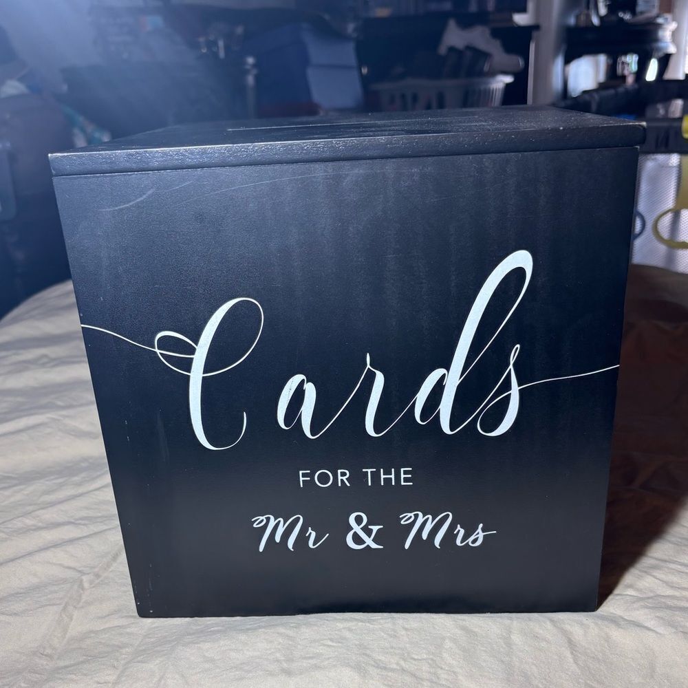“Cards & Gifts” Wood Sign Studio His & Hers Table Decor 8 x 1.5 x 11” EPC